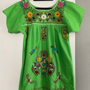 Liliana Cruz Embroidered Puebla Mexican handmade dress
